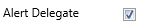 8. Alert Delegate Checkbox