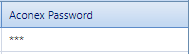 9. Aconex Password Field