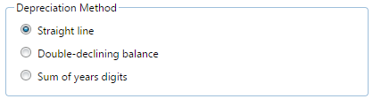 4. Depreciation Method Section