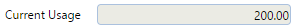 16. Current Usage Field