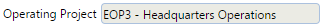 5. Operating Project Field