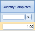 21. Quantity Completed Field