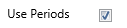 8. Use Periods Checkbox