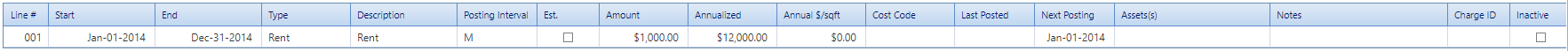 3. Parent Line Table