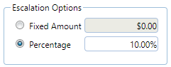 6. Escalation Options Section