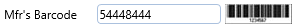 9. Mfr's Barcode Field