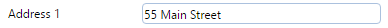7. Address 1 Field
