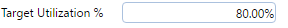 20. Target Utilization % Field