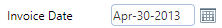 9. Invoice Date Field