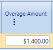 10. Overage Amount Field