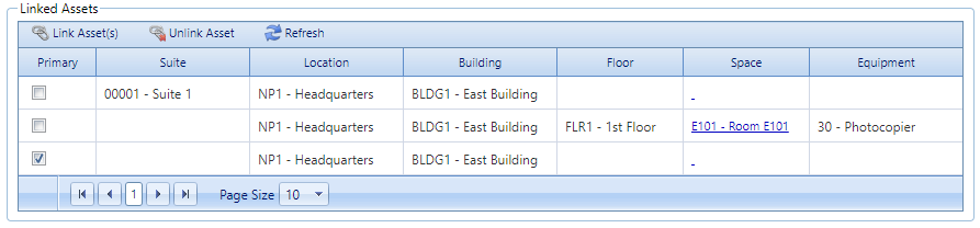 3. Linked Assets Section