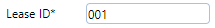 3. Lease ID* Field