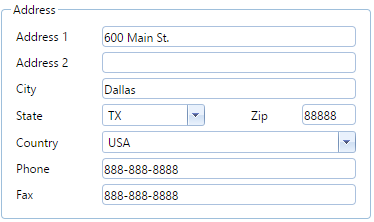 1. Address Fields