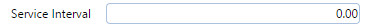 3. Service Interval Field