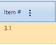 1. Item # Field