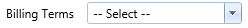 12. Billing Terms Field