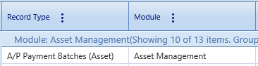 1. Record Type , Module Fields