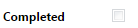 17. Completed Checkbox