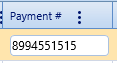 7. Payment # Field