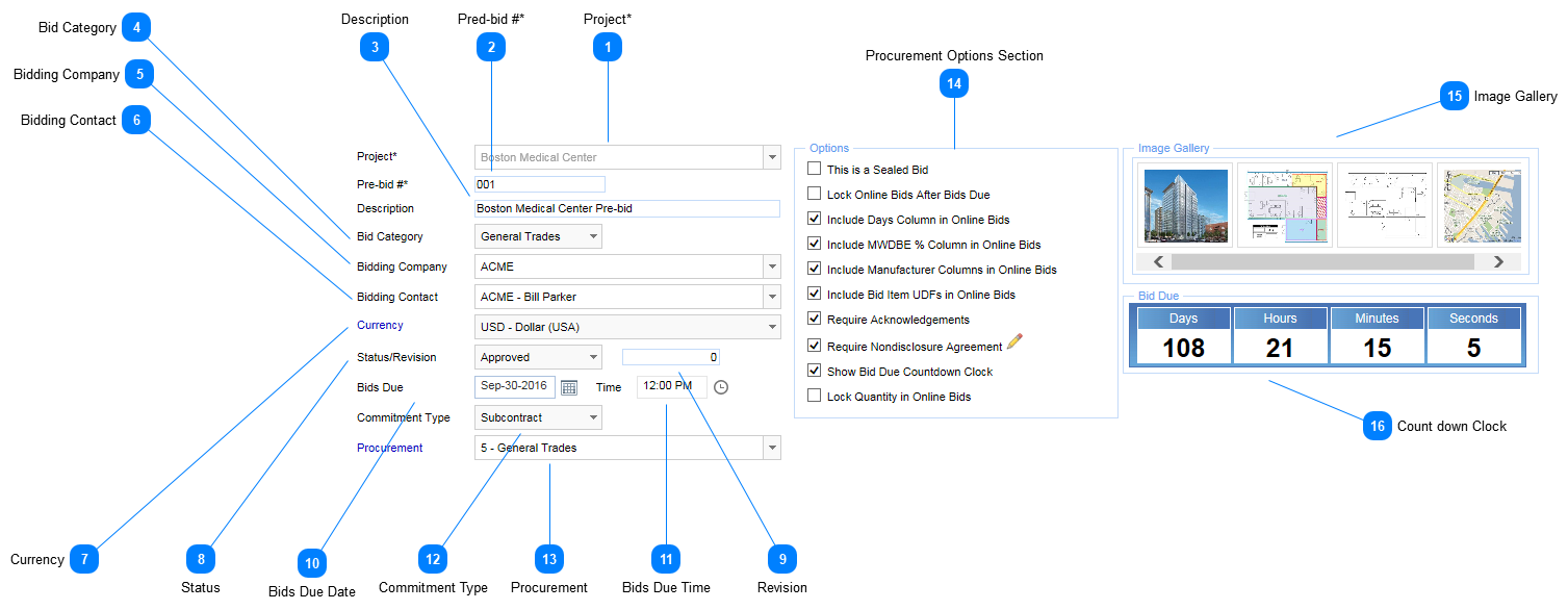 Pre-bid Header Fields