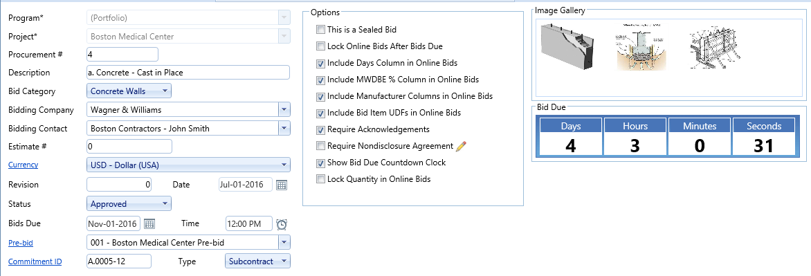 2. Procurement Header Fields