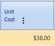 14.  Unit Cost Field