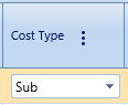 40.  Cost Type Field