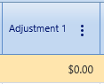 9.  Adjustment 1 Field