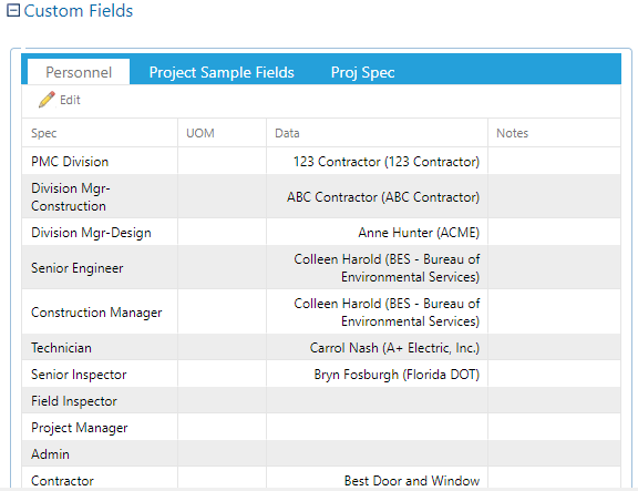 6. Custom Fields Section