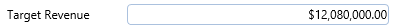 15. Target Revenue Field