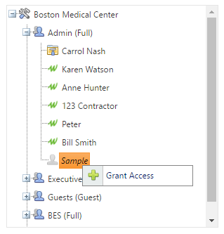 3. Project Access Tree