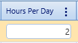 8.  Hours Per Day Field