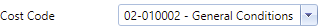 20. Cost Code Field