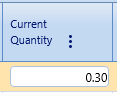 10. Current Quantity Field