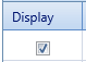 1. Display Checkbox