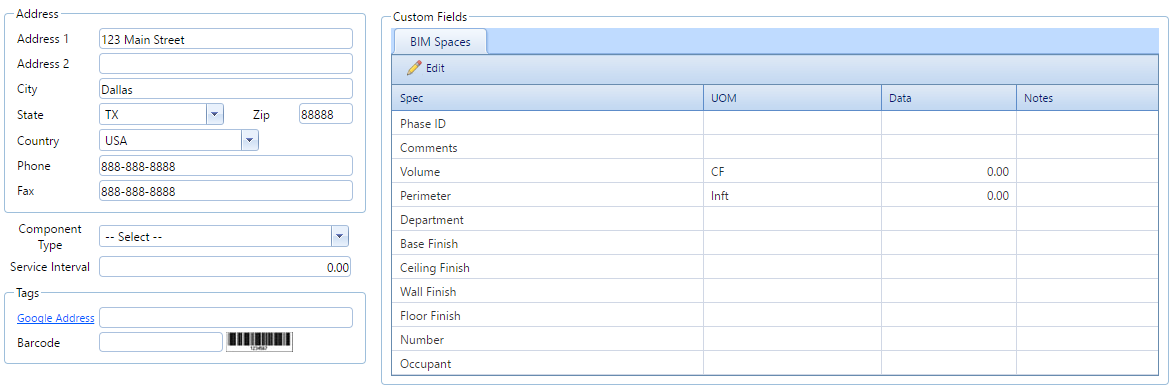 3. Spaces Details Tab