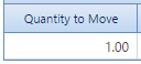 3. Quantity to Move Field