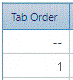 1. Tab Order Field