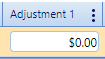 9. Adjustment 1 Field