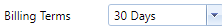 11. Billing Terms Field