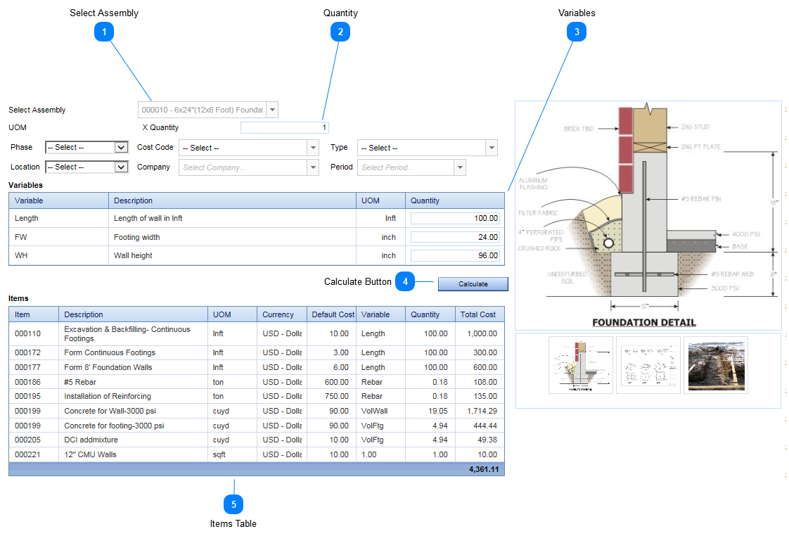 Test Assembly Dialog