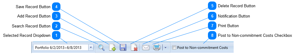 Timesheets Header Toolbar