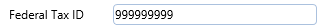 11. Federal Tax ID Field