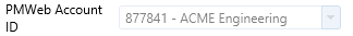 16. PMWeb Account ID Field