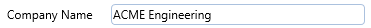 4. Company Name Field