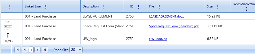 11. Saved Attachments Table