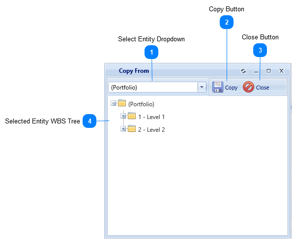 WBS Copy From Dialog