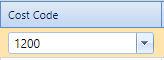 5. Cost Code Field