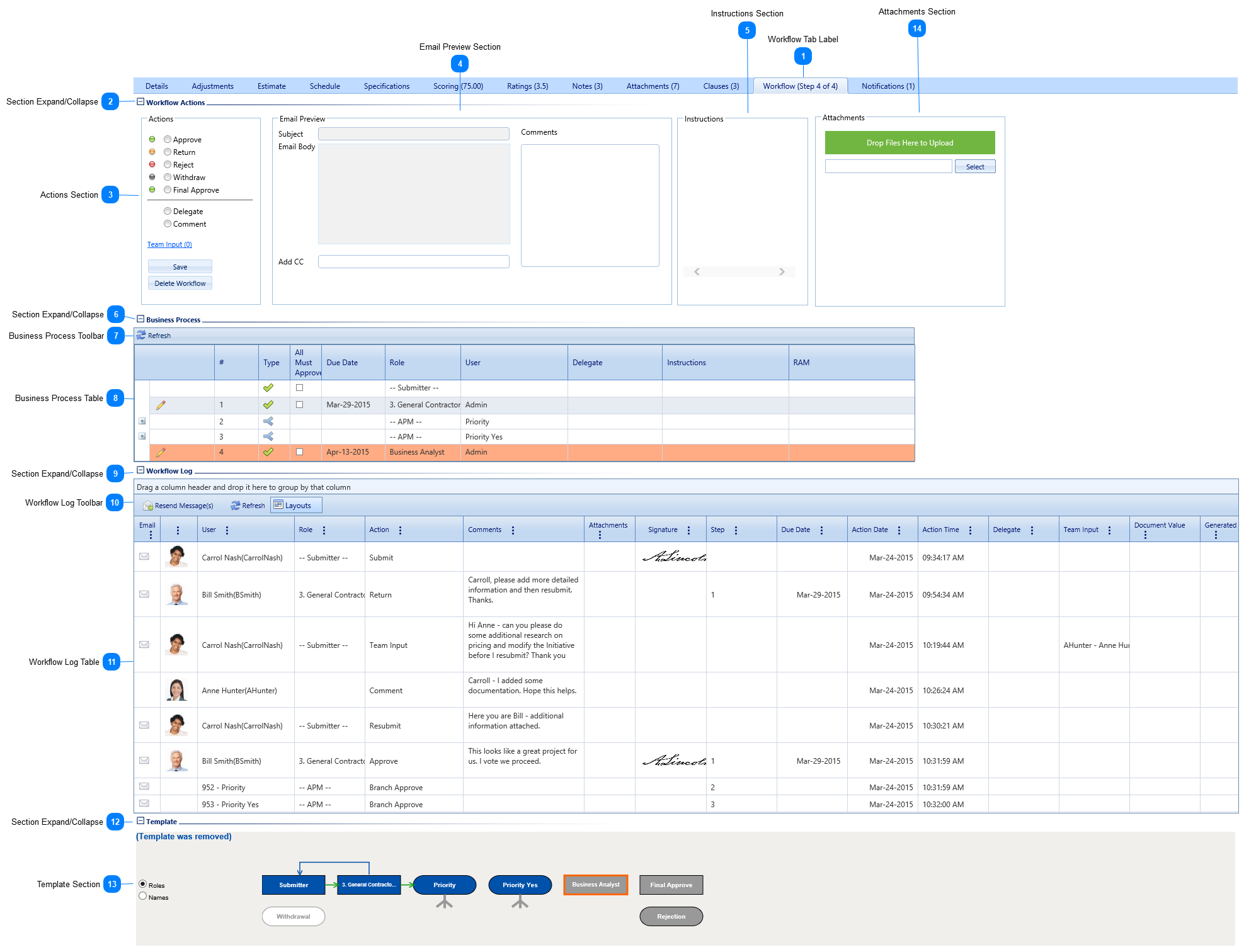 Workflow Tab