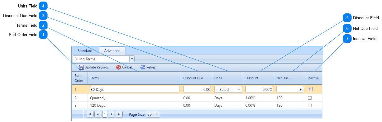 Billing Terms